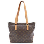 Louis Vuitton Monogram Cabas Piano Leather Tote Brown — view 2
