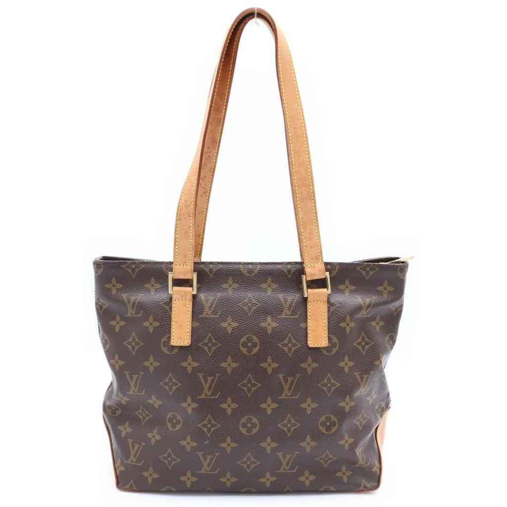 Louis Vuitton Monogram Cabas Piano Leather Tote Brown — view 2