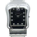 Fendi Watch Orologi Black Dial Diamond Quartz SS Stainless Steel