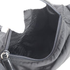 Prada Tessuto Nylon Triangle Logo Leather Shoulder Bag Messenger Business — view 7