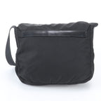 Prada Tessuto Nylon Triangle Logo Leather Shoulder Bag Messenger Business — view 3