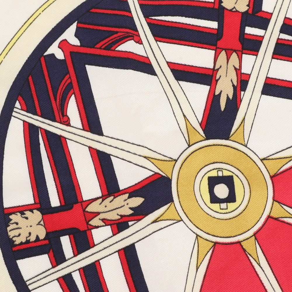 Hermes Carre 90 Washington's Carriage George Silk 100% Scarf — view 8