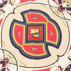 Hermes Carre 90 Washington's Carriage George Silk 100% Scarf — view 6