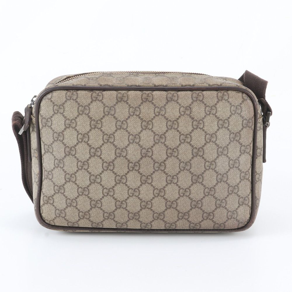 Gucci GG Supreme Leather Shoulder Bag Crossbody Messenger Business — view 3