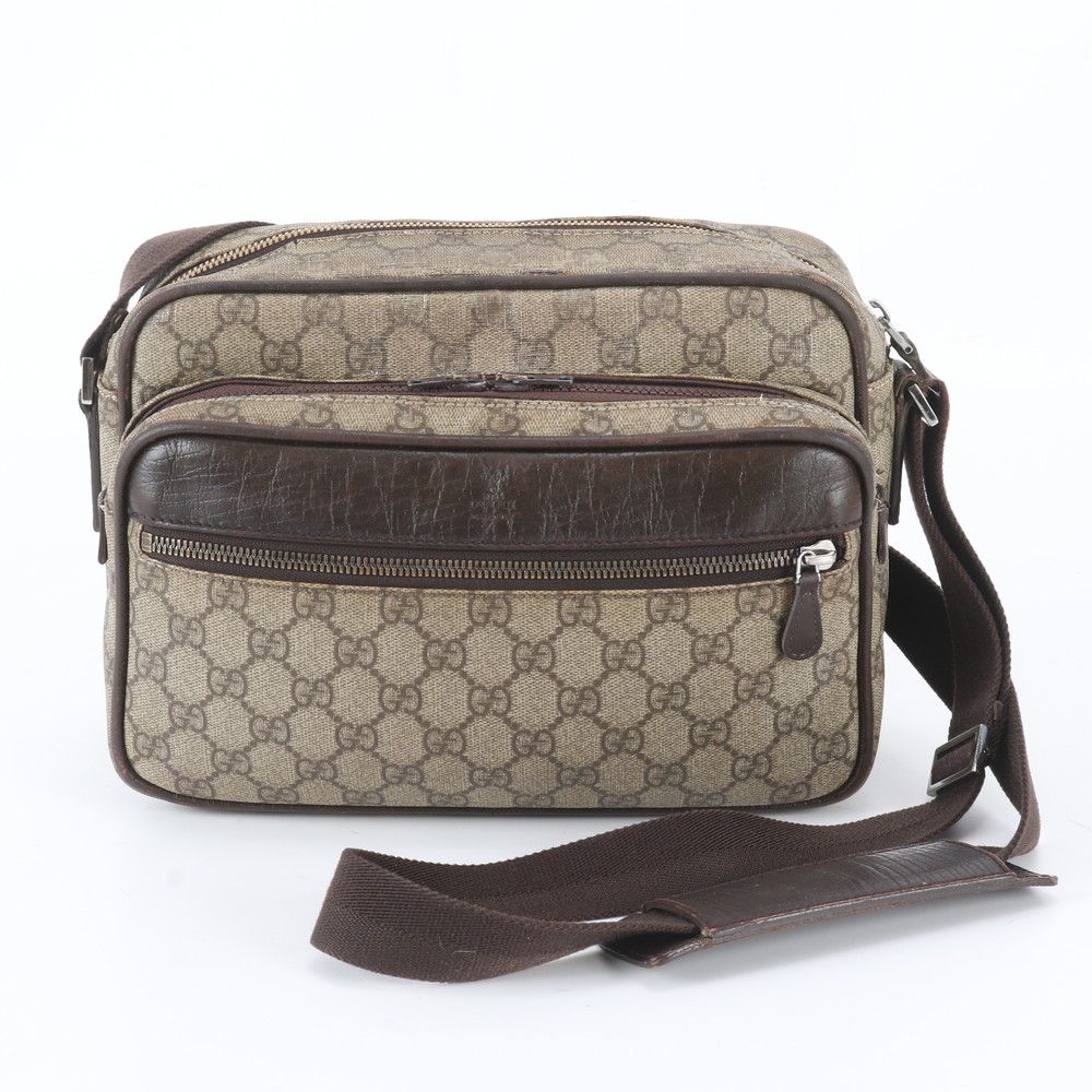 Gucci GG Supreme Leather Shoulder Bag Crossbody Messenger Business
