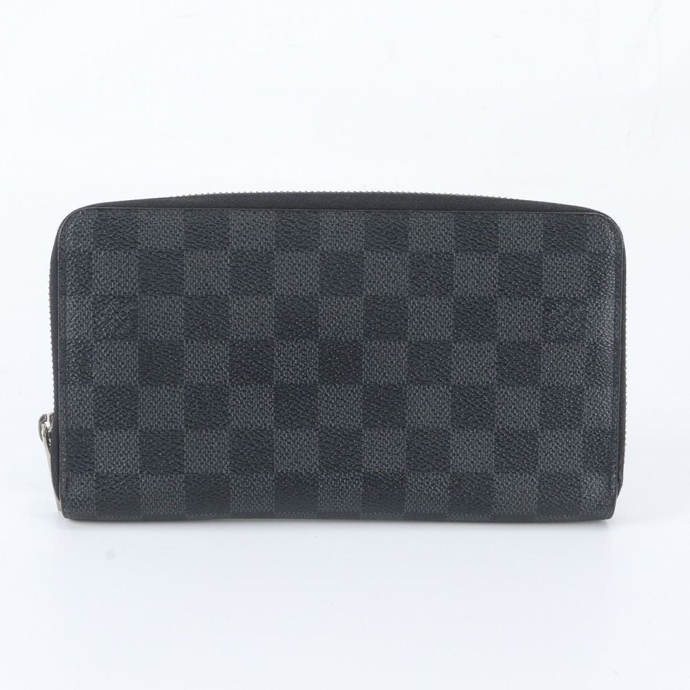 Louis Vuitton Damier Graphite Zippy Leather Wallet Second