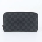 Louis Vuitton Damier Graphite Zippy Leather Wallet Second