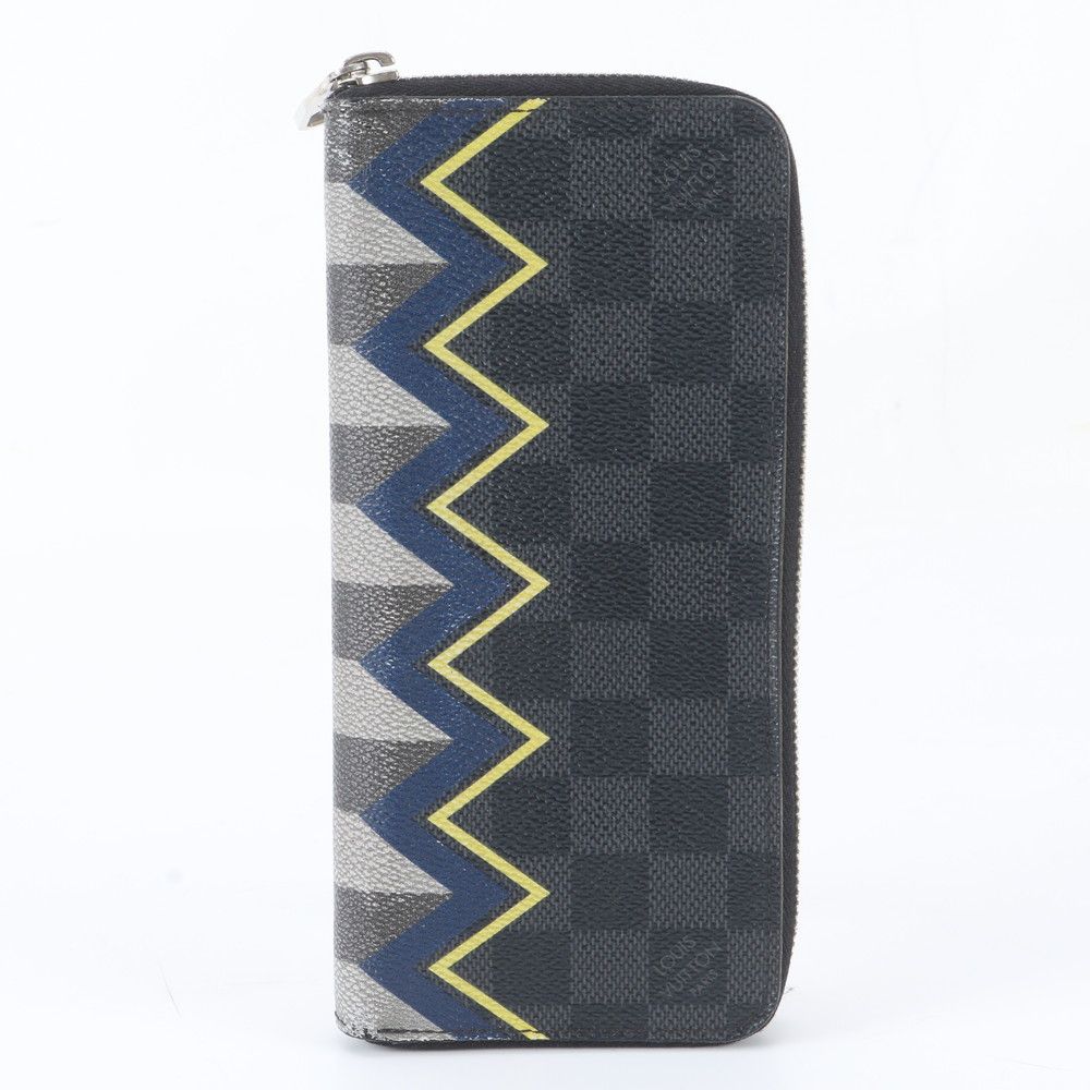 Louis Vuitton Damier Graphite Karacolum Zippy Wallet Vertical Leather