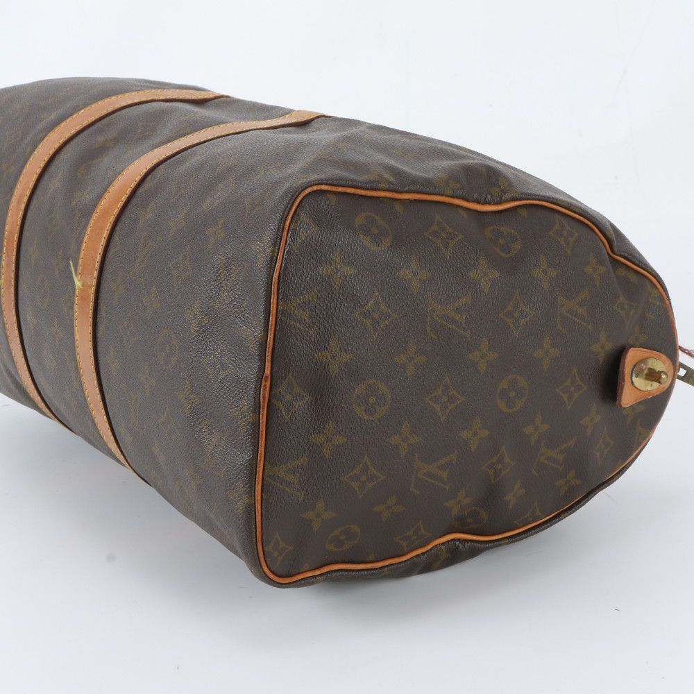 Louis Vuitton Monogram Keepall 45 Leather Boston Bag Tote Carry — view 4