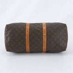 Louis Vuitton Monogram Keepall 45 Leather Boston Bag Tote Carry — view 6