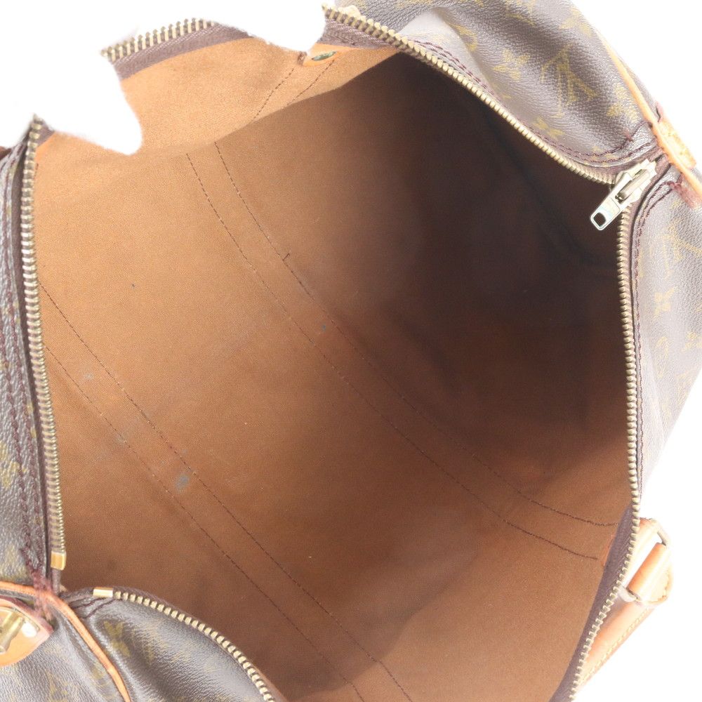 Louis Vuitton Monogram Keepall 45 Leather Boston Bag Tote Carry — view 7