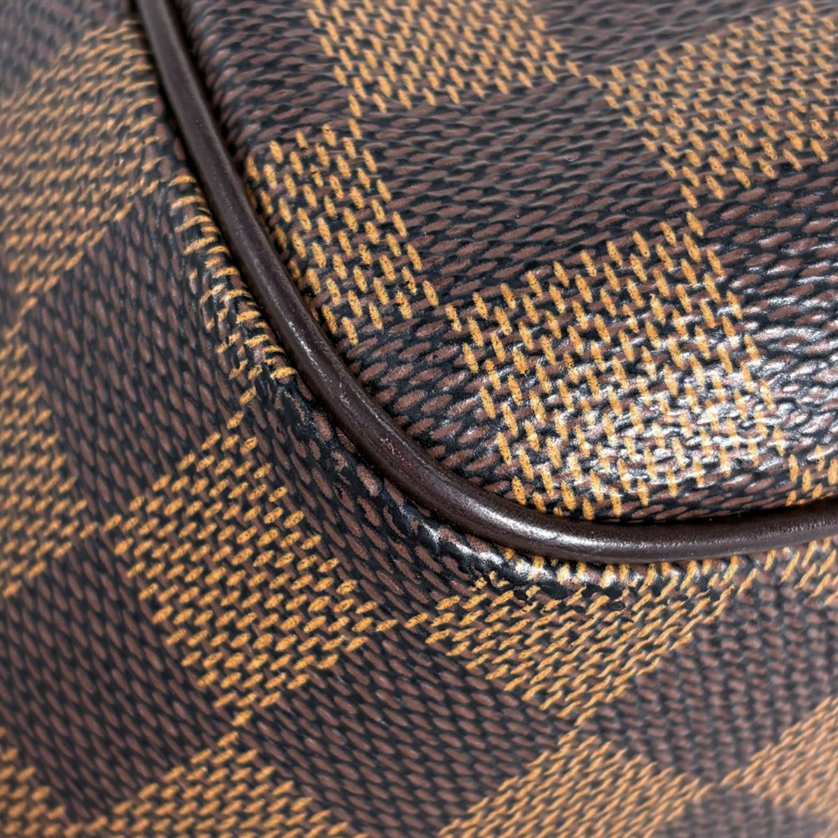Louis Vuitton Belem MM Shoulder Bag Damier Brown — view 3