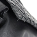 Bottega Veneta Intrecciato Waist Bag Pouch Leather Black — view 5
