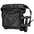 Bottega Veneta Intrecciato Waist Bag Pouch Leather Black