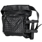 Bottega Veneta Intrecciato Waist Bag Pouch Leather Black