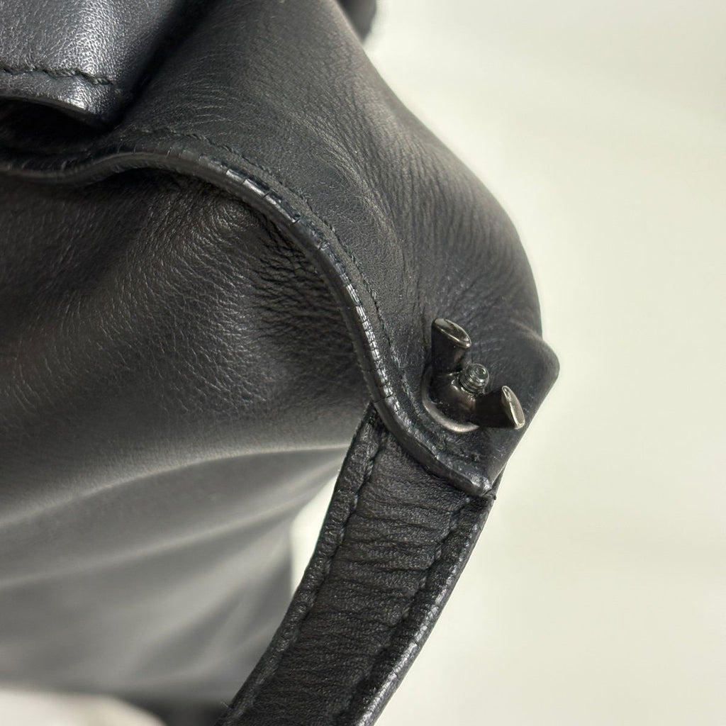 Bottega Veneta Intrecciato Waist Bag Pouch Leather Black — view 4