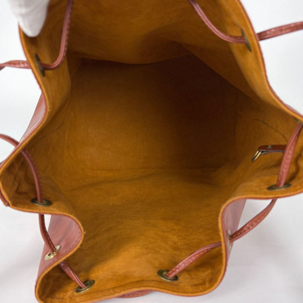 Louis Vuitton Noe Drawstring Shoulder Bag Epi Kenya Brown — view 7