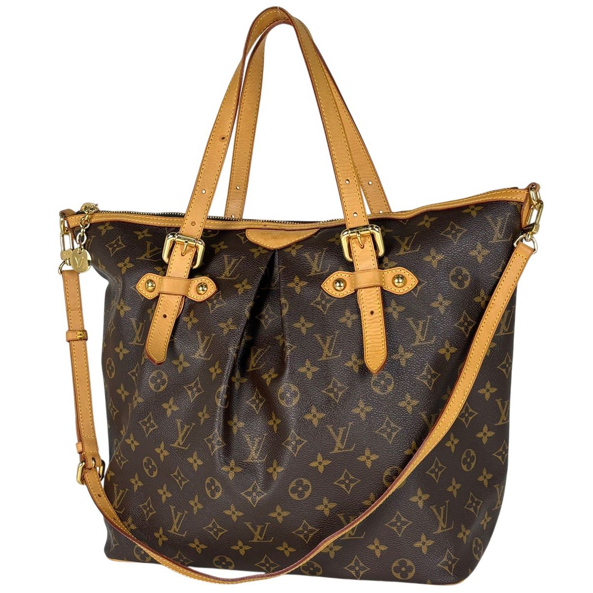 Louis Vuitton Palermo GM Handbag 2-Way Shoulder Tote Monogram Brown