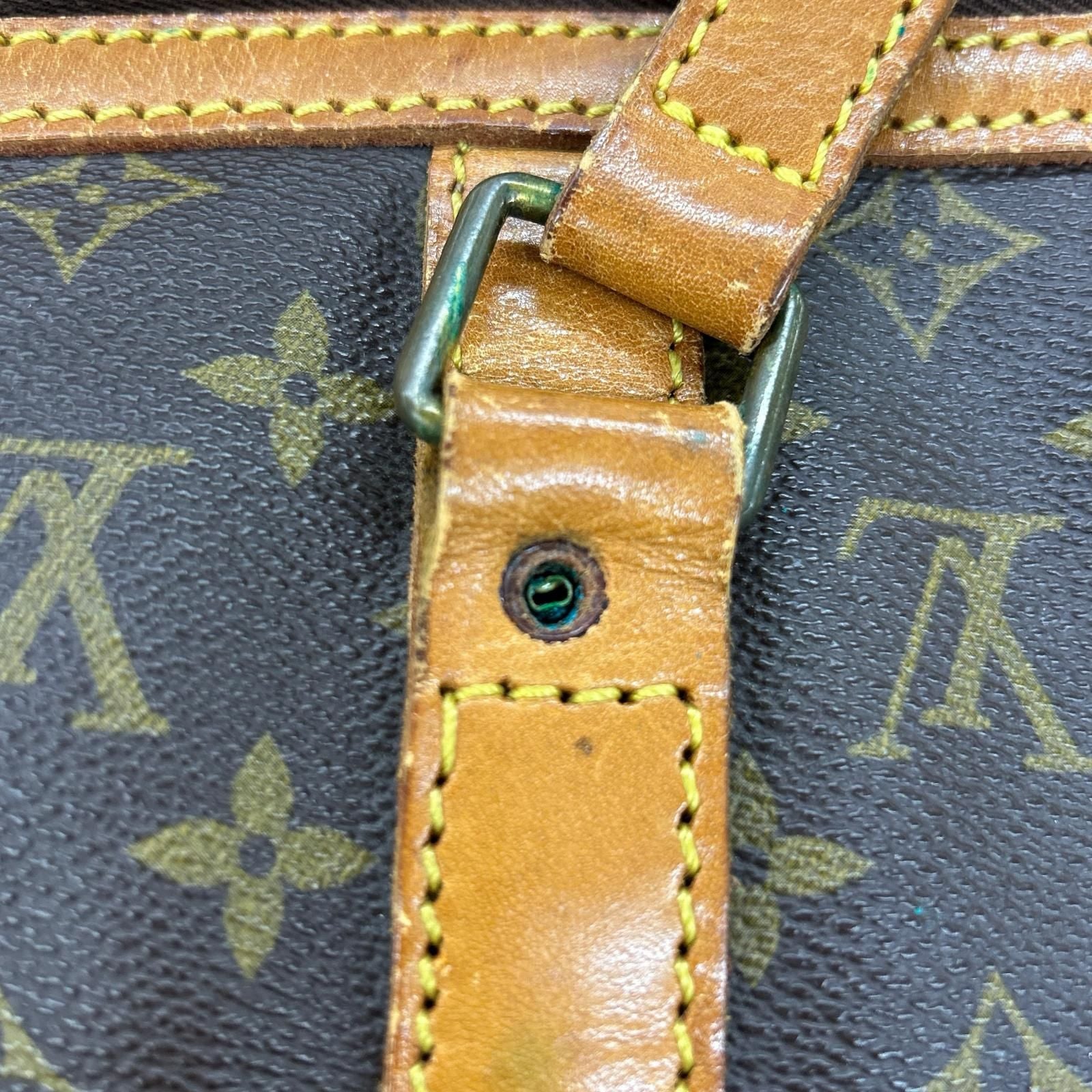 Louis Vuitton Monogram Sac Spruce 45 Leather Boston Bag Tote — view 9