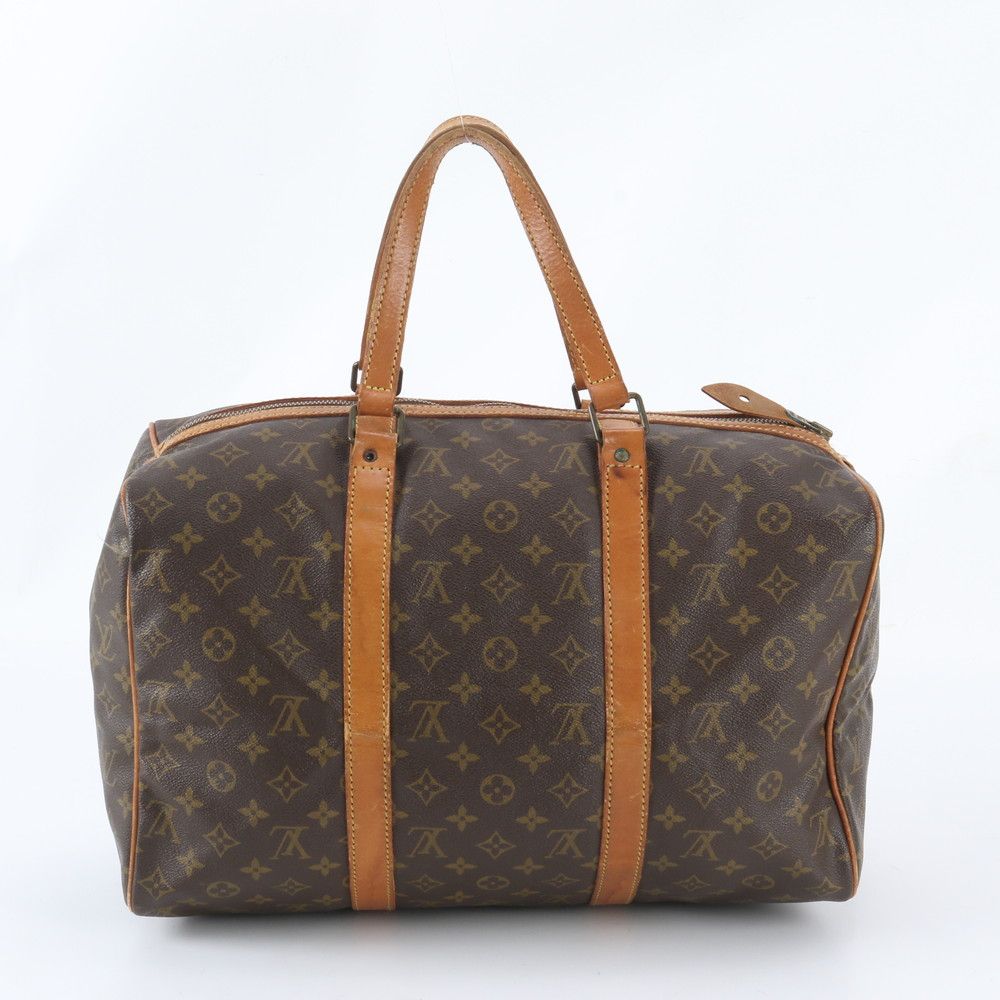Louis Vuitton Monogram Sac Spruce 45 Leather Boston Bag Tote — view 3
