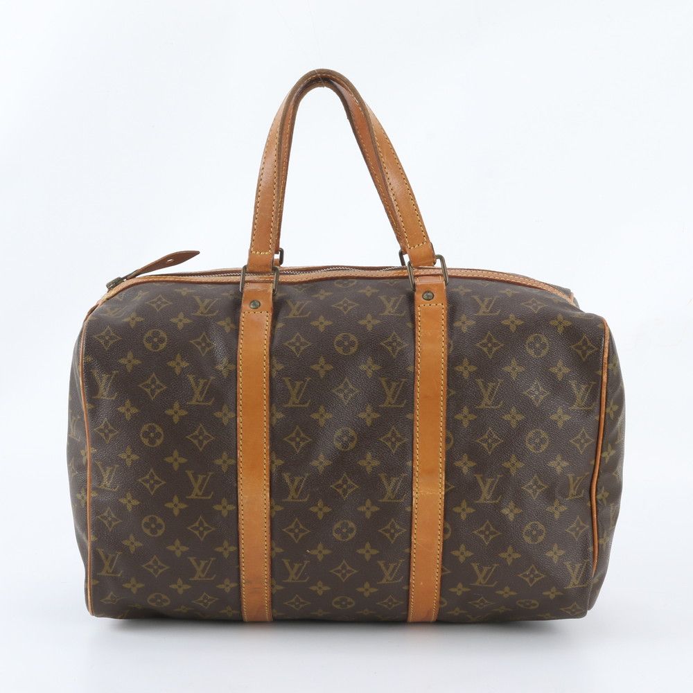 Louis Vuitton Monogram Sac Spruce 45 Leather Boston Bag Tote