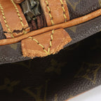 Louis Vuitton Monogram Sac Spruce 45 Leather Boston Bag Tote — view 8