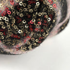 Fendi Zucca Pattern Mamma Bucket Sequin Shoulder Wool Pink Black — view 3