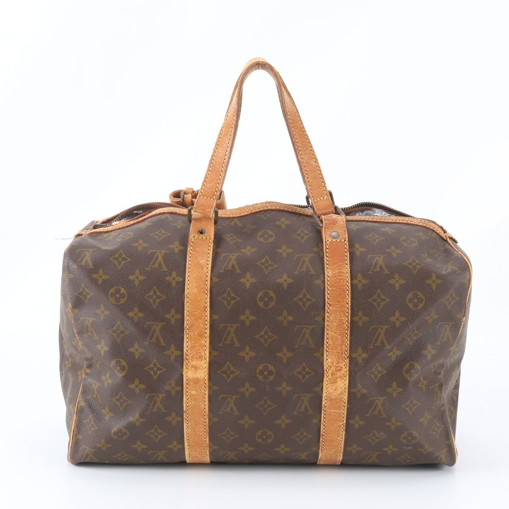 Louis Vuitton Monogram Sac Suple 45 Leather Boston Bag Tote — view 3