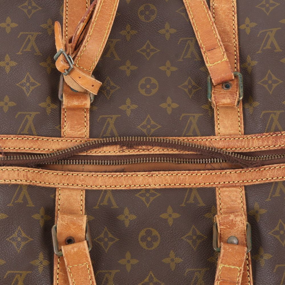 Louis Vuitton Monogram Sac Suple 45 Leather Boston Bag Tote — view 9