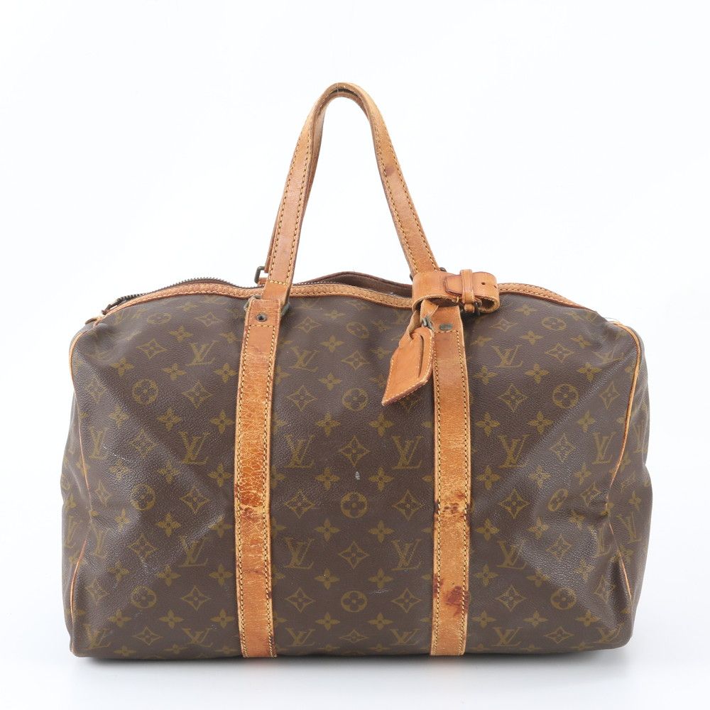 Louis Vuitton Monogram Sac Suple 45 Leather Boston Bag Tote