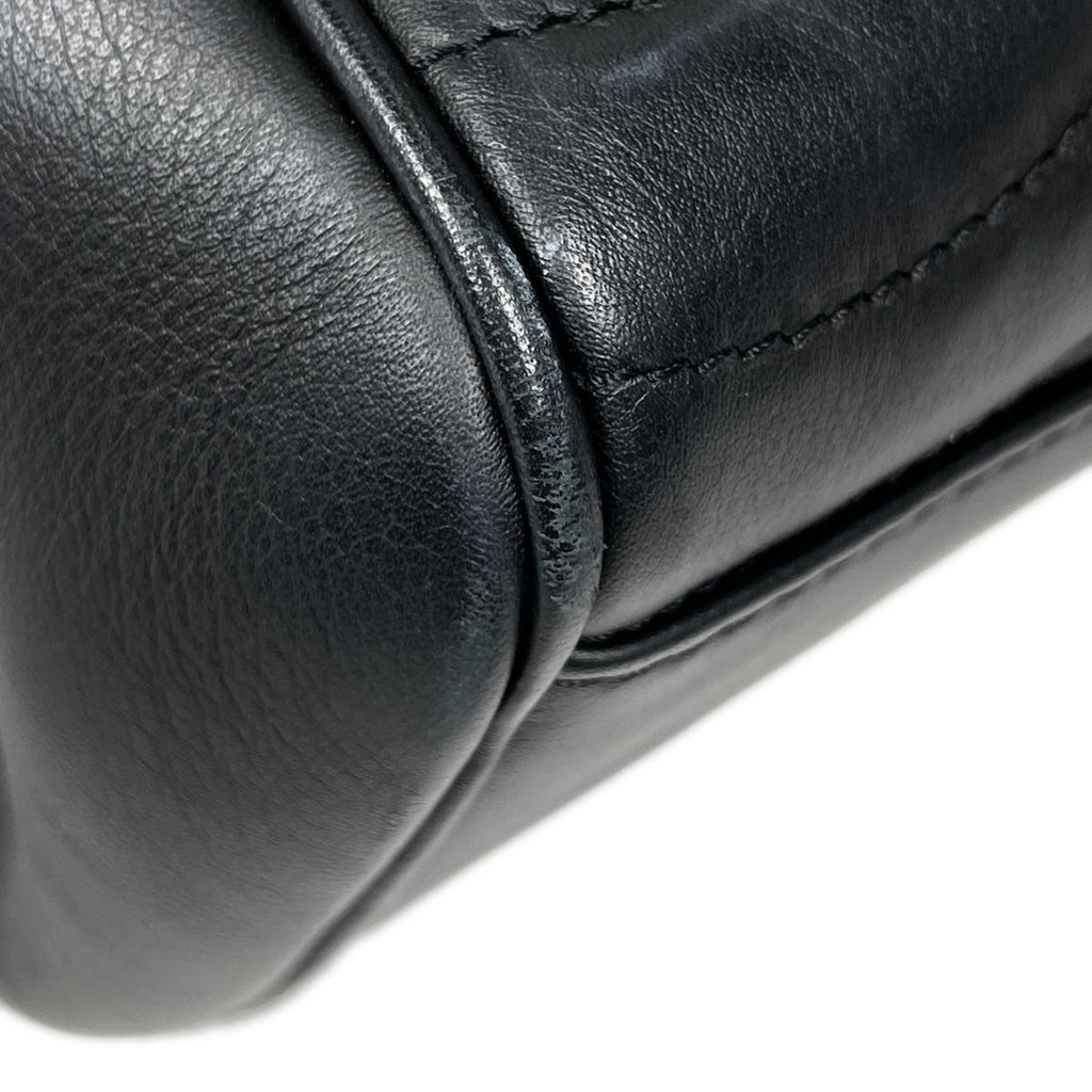 Louis Vuitton New Wave Chain Tote Shoulder Bag Leather Noir — view 3