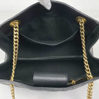 Louis Vuitton New Wave Chain Tote Shoulder Bag Leather Noir — view 7