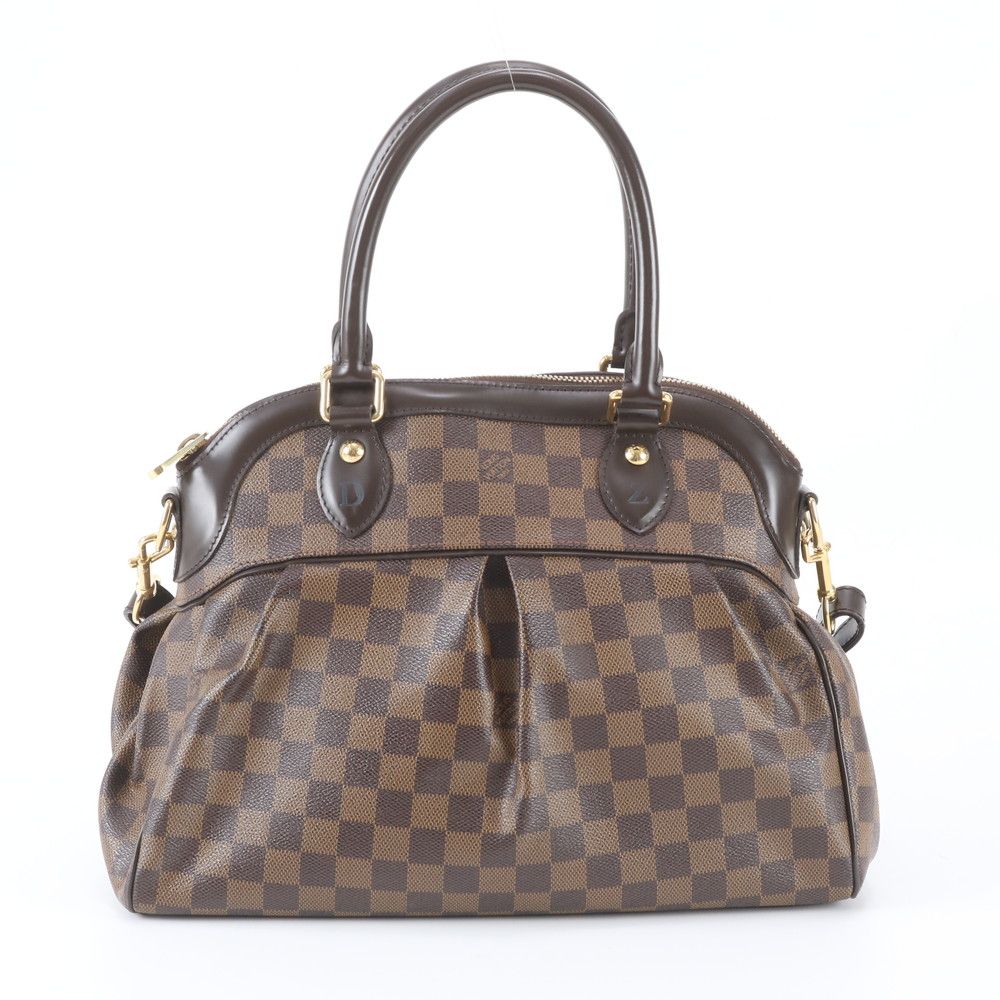 Louis Vuitton Damier Trevi PM Leather 2-Way Shoulder Bag Tote Hand — view 4