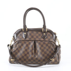 Louis Vuitton Damier Trevi PM Leather 2-Way Shoulder Bag Tote Hand