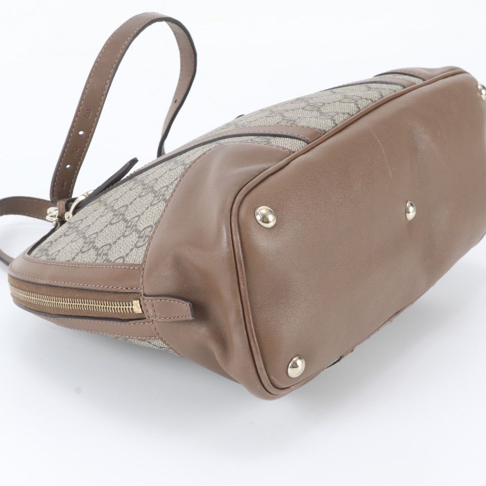 Gucci GG Supreme Nice Leather 2-Way Shoulder Bag Crossbody Tote — view 6