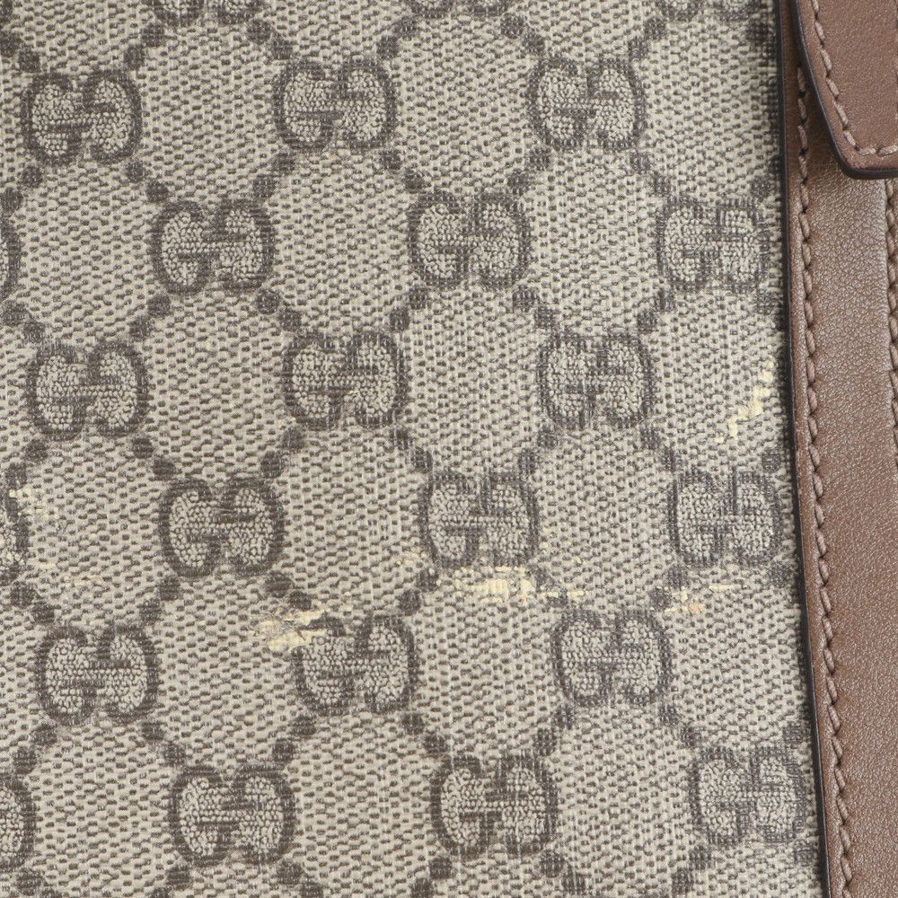 Gucci GG Supreme Nice Leather 2-Way Shoulder Bag Crossbody Tote — view 9