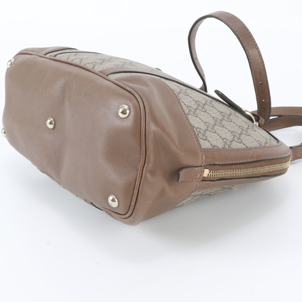 Gucci GG Supreme Nice Leather 2-Way Shoulder Bag Crossbody Tote — view 5