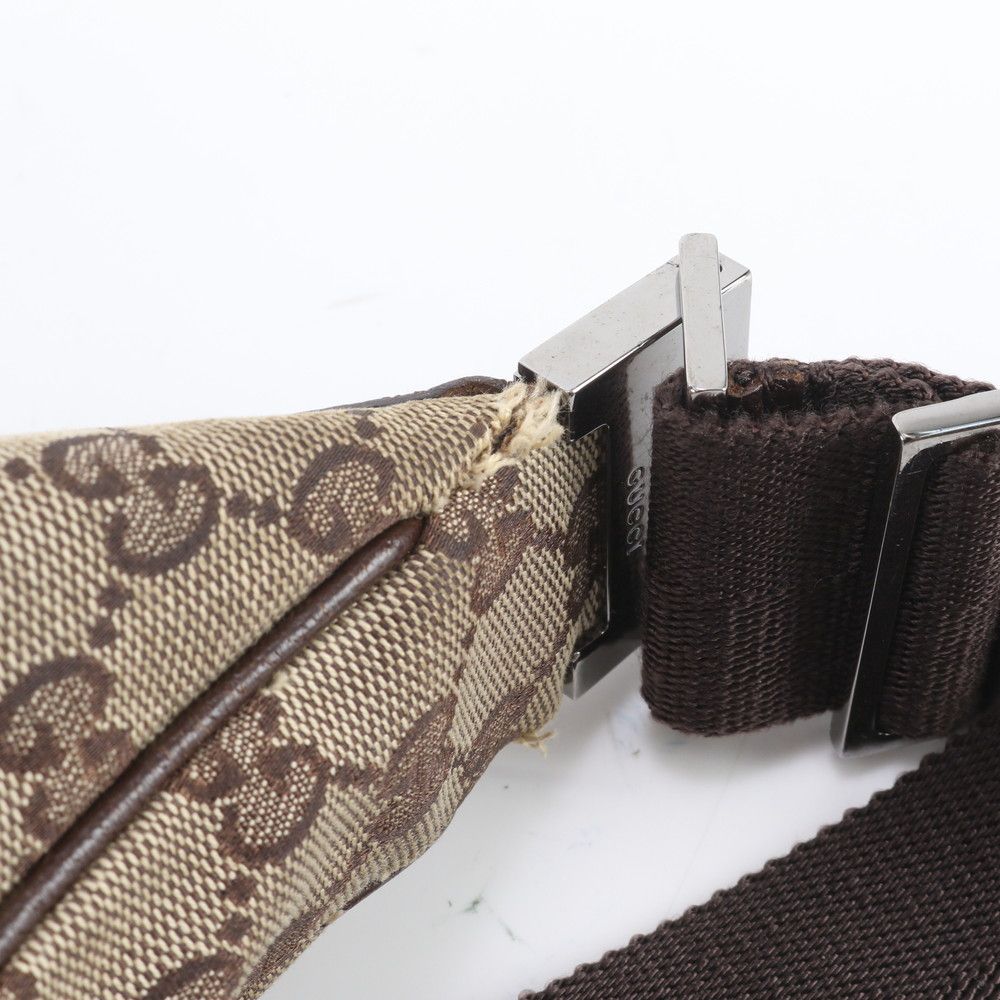 Gucci GG Canvas Leather Shoulder Bag Crossbody — view 8