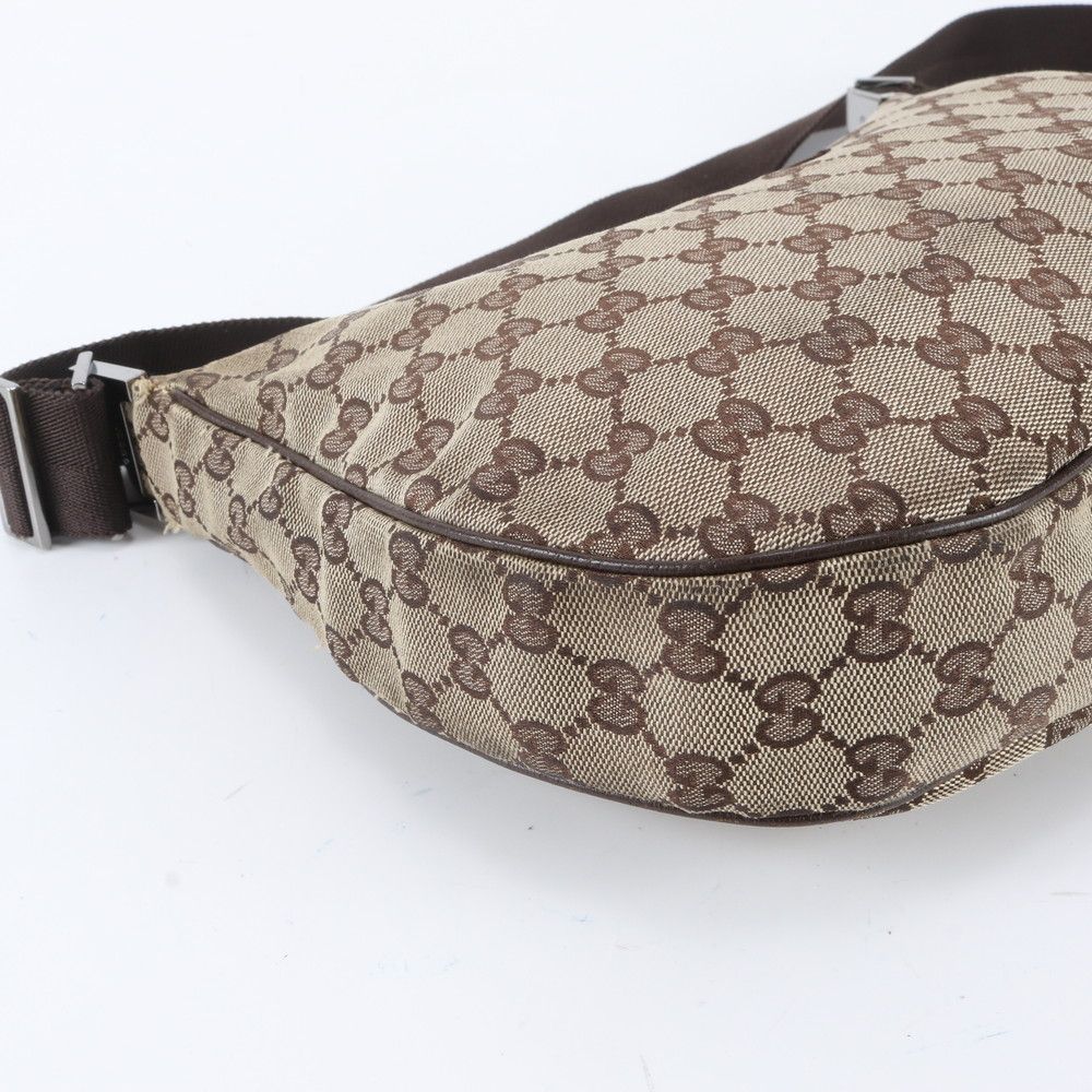 Gucci GG Canvas Leather Shoulder Bag Crossbody — view 6
