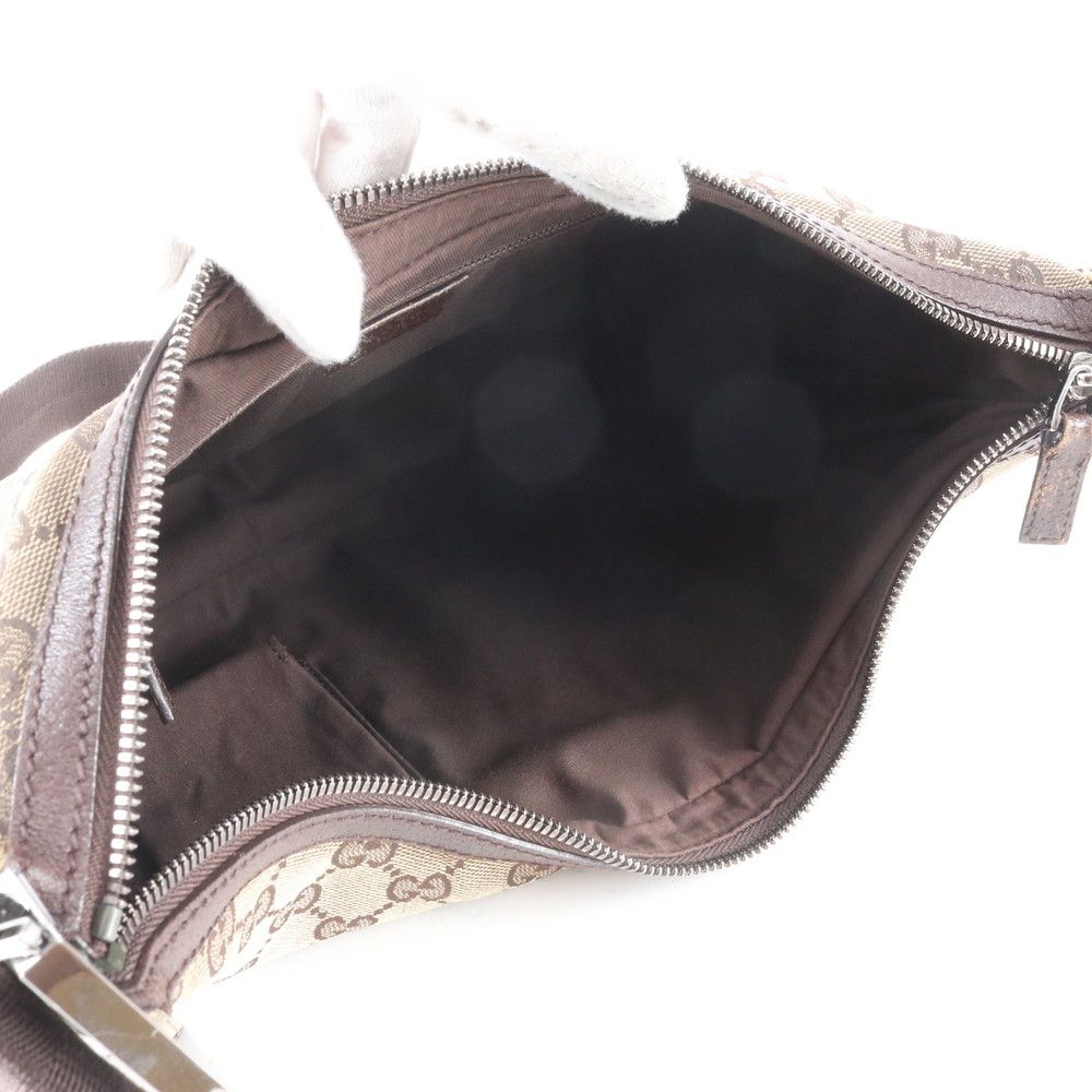 Gucci GG Canvas Leather Shoulder Bag Crossbody — view 7