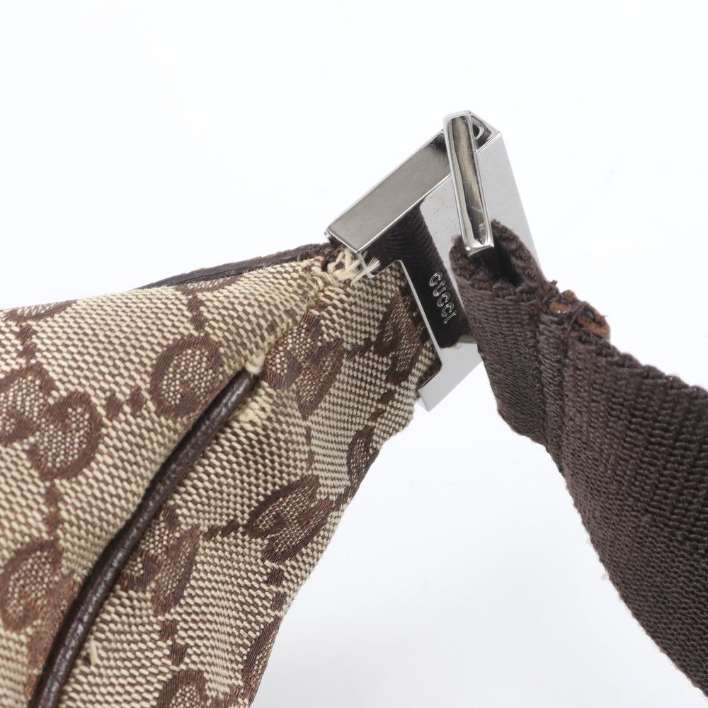 Gucci GG Canvas Leather Shoulder Bag Crossbody — view 9