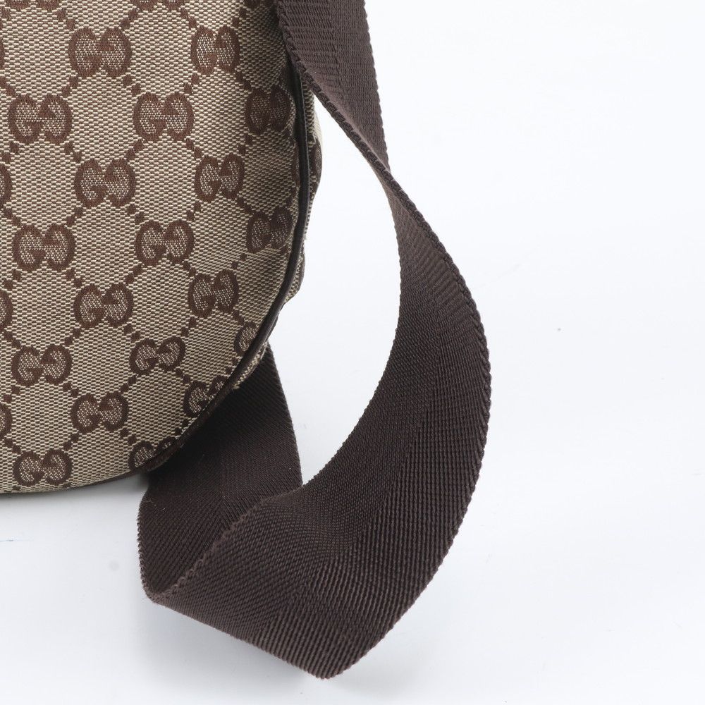 Gucci GG Canvas Leather Shoulder Bag Crossbody — view 2