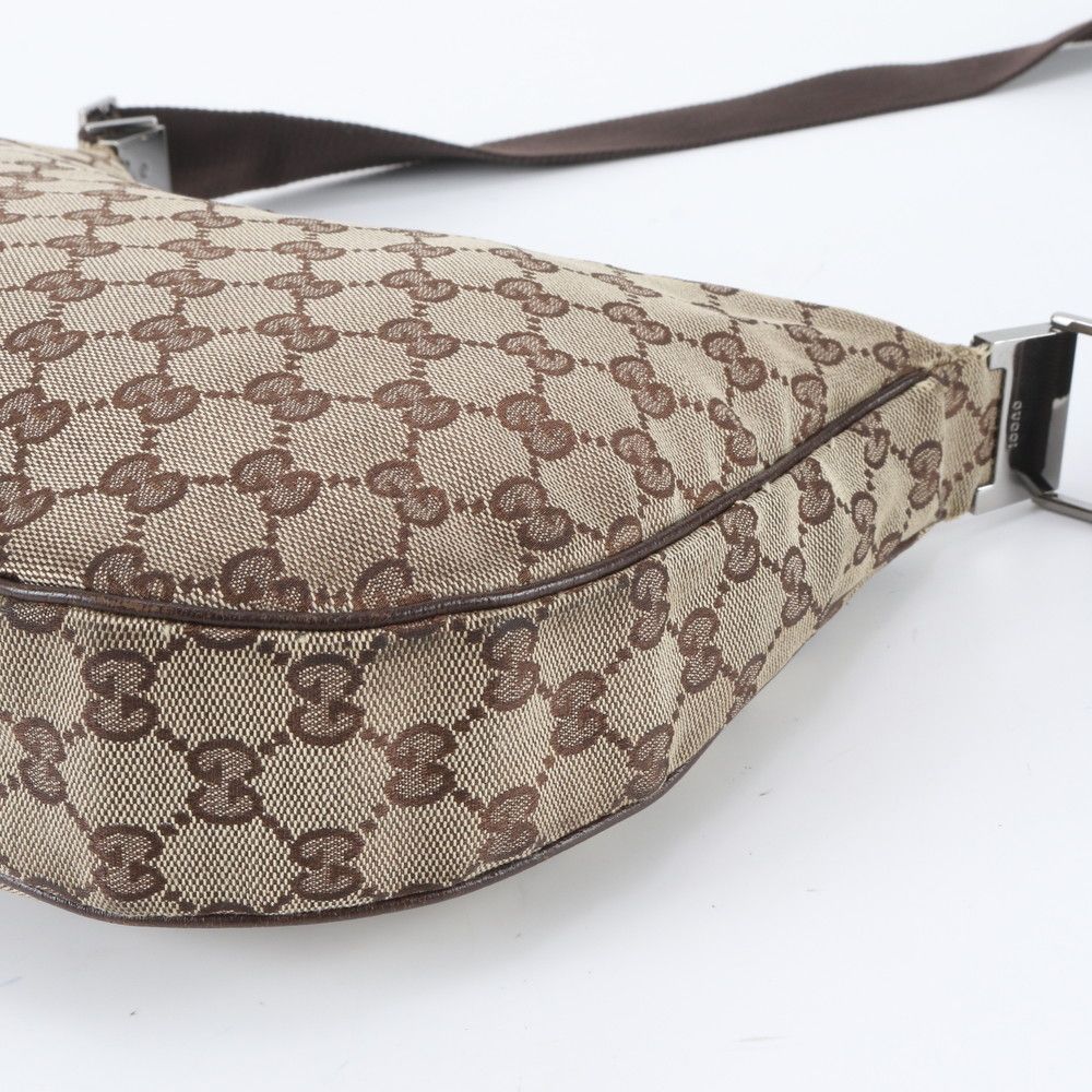 Gucci GG Canvas Leather Shoulder Bag Crossbody — view 4