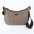Gucci GG Canvas Leather Shoulder Bag Crossbody