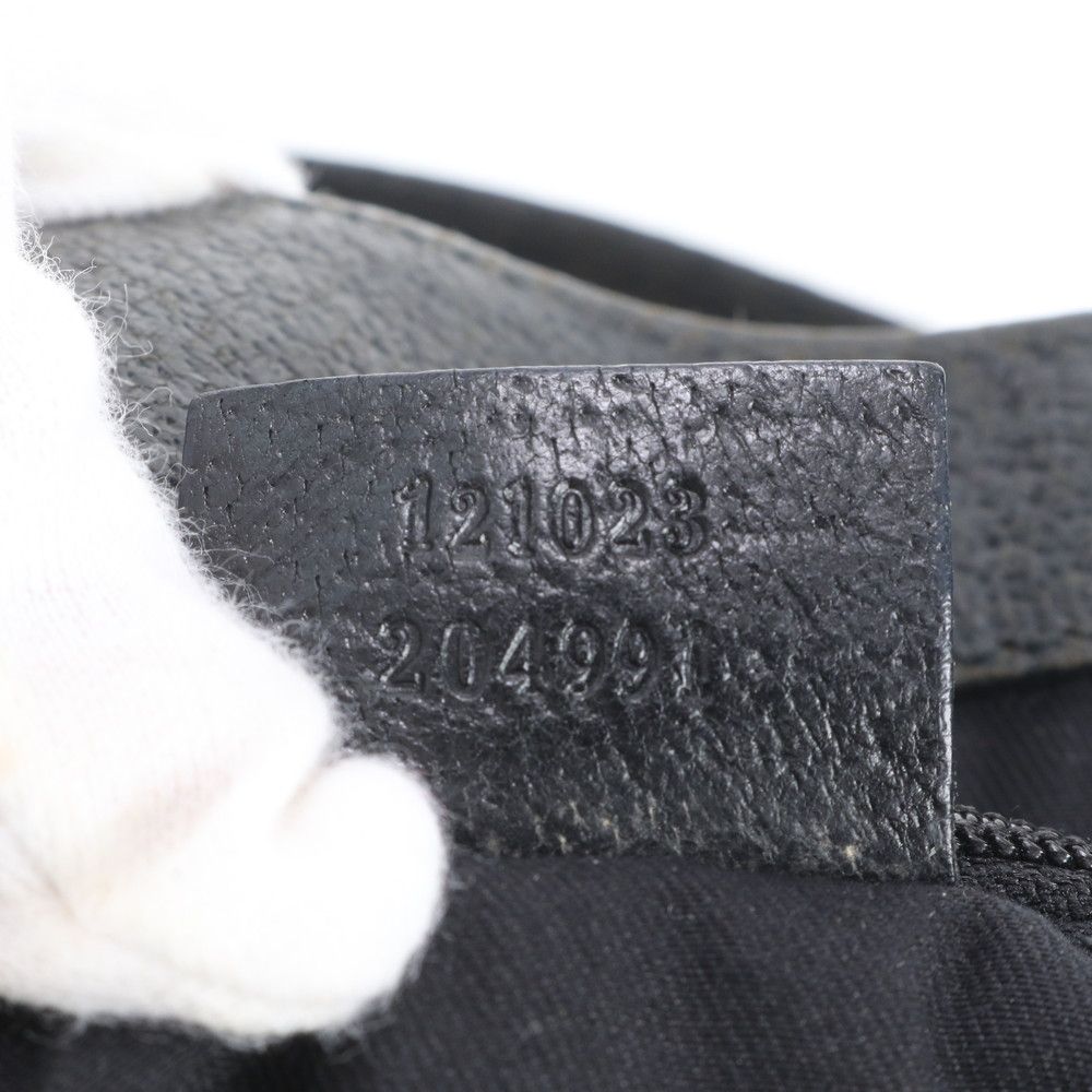 Gucci GG Canvas Eclipse Leather Tote Shoulder Black — view 9