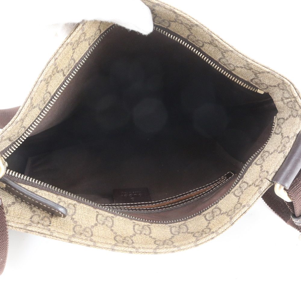 Gucci GG Supreme Leather Shoulder Bag Crossbody Messenger Business Tote — view 7