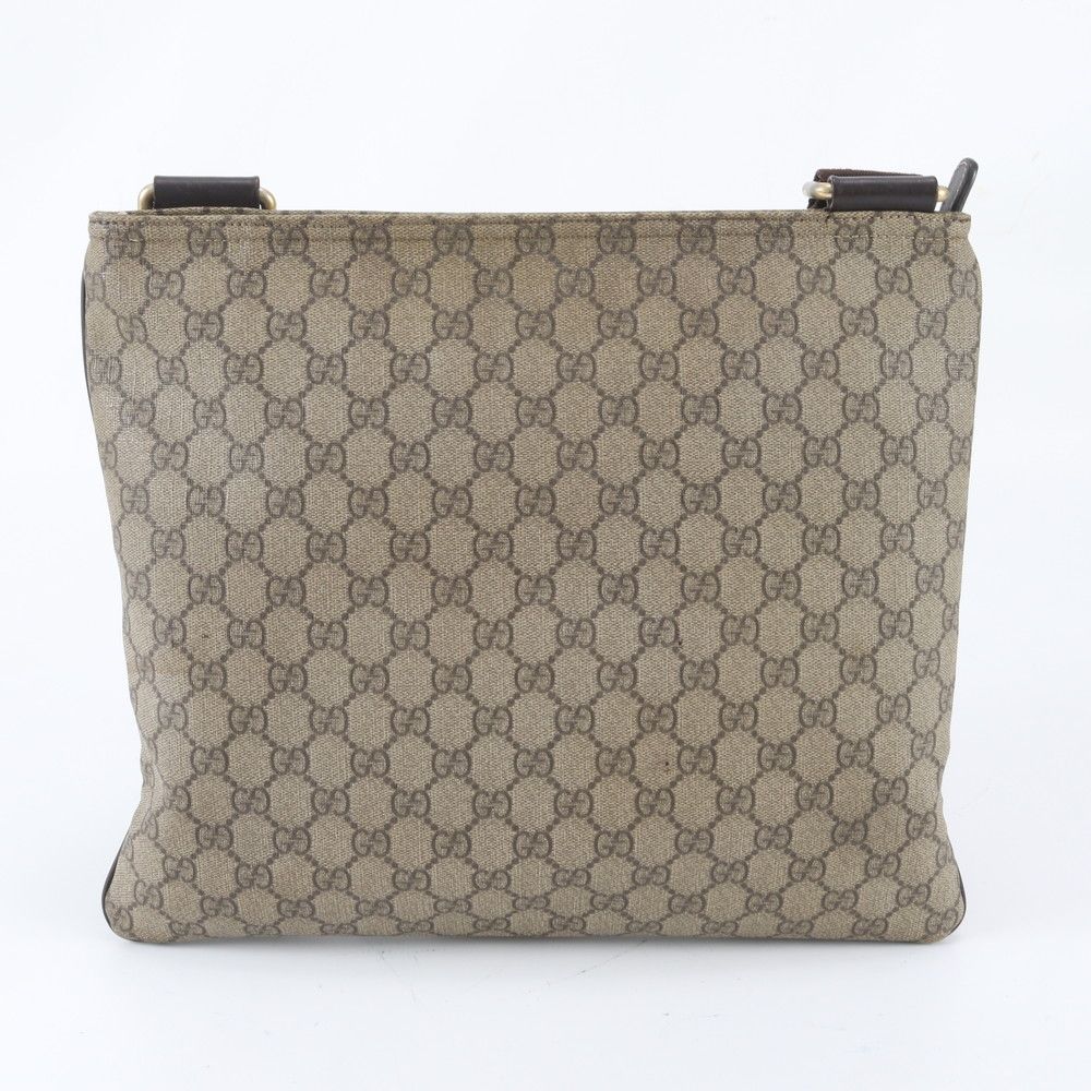Gucci GG Supreme Leather Shoulder Bag Crossbody Messenger Business Tote — view 3