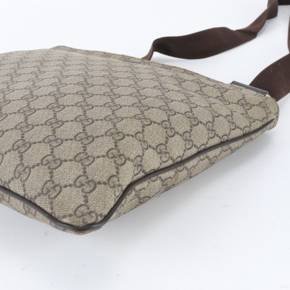 Gucci GG Supreme Leather Shoulder Bag Crossbody Messenger Business Tote — view 4