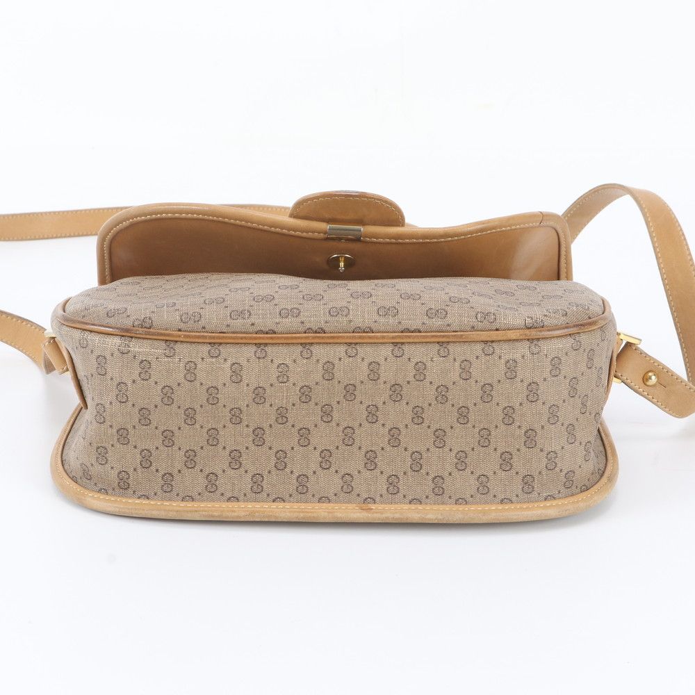 Gucci Vintage Micro GG Sherry Line Leather Shoulder Bag Crossbody — view 6