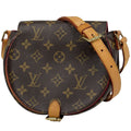 Louis Vuitton Tambourine Crossbody Pochette Shoulder Bag Monogram Brown